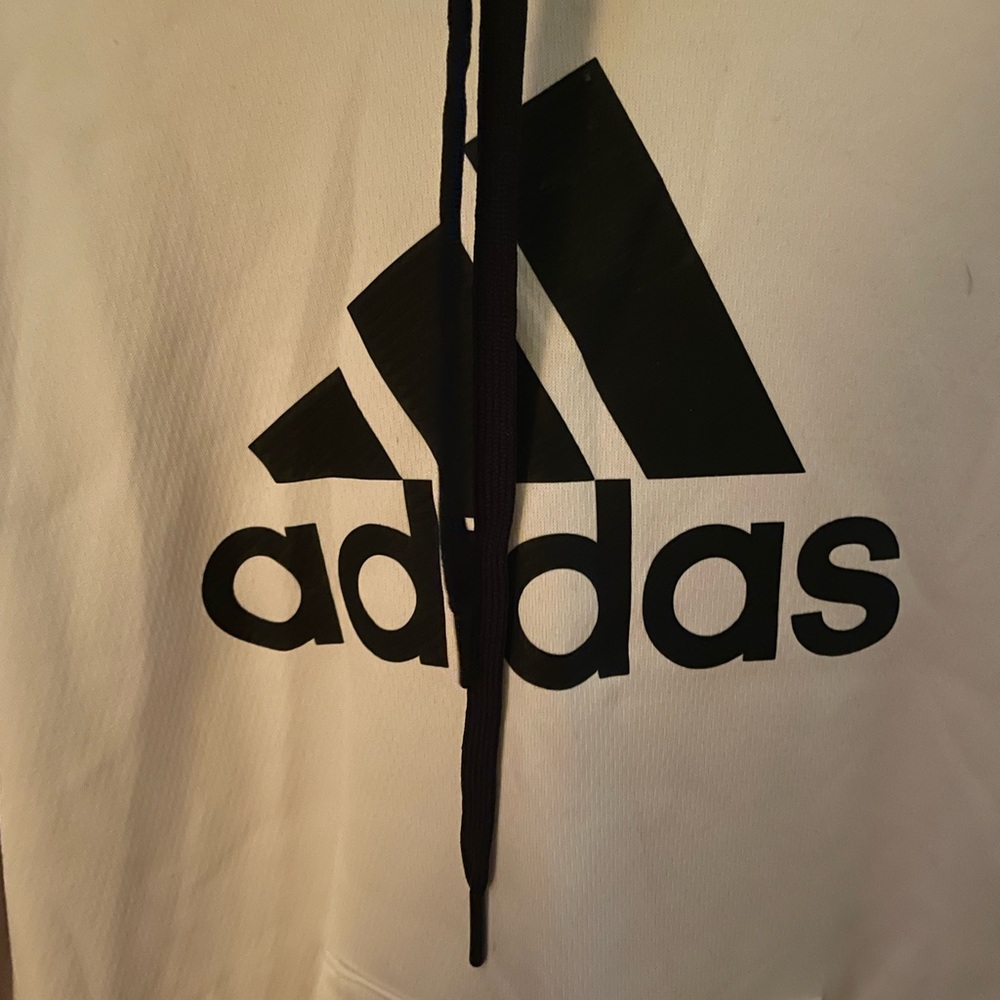 Adidas Black and White Hoodie